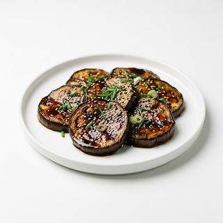 Berenjena con salsa de soja