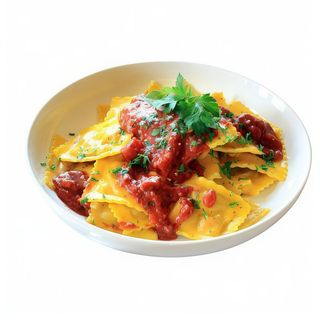 Raviolis De Carne Al Bolognese