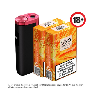 Starter Kit glo™ Hyper PRO Ruby Red + veo™ Sunset Click