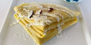 Crepe con cioccolato bianco