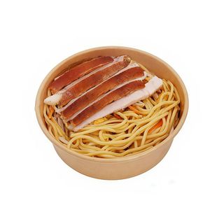 N1 - egg noodles saltato con porchetta