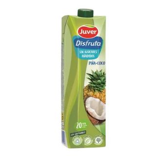 Zumo Piña+Coco sin Azúcar Juver Disfruta Exótico Brik 1 L.