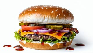 Hamburger, e Scamorza con patatina a parte