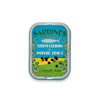 La belle-iloise - Sardines Thym citron et Poivre Timut