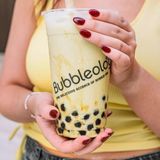Strawberry matcha bubbles