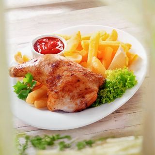 Frite au poulet