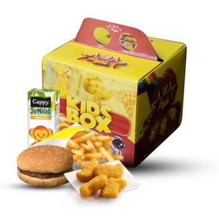 Suprise kid's menu burger