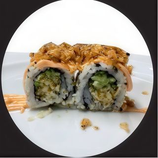 68 Uramaki de Salmón Seco Y Salsa Rosa (8 Uds.)