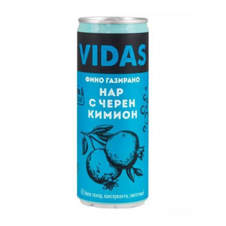 Газирана напитка Нар с черен кимион, VIDAS, 250 мл