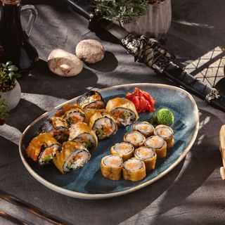 გამომცხვარი ორაგულის როლი + შემწვარი სიაკი მაკი