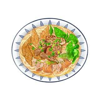 Spaghetti Con Frattaglie Di Manzo