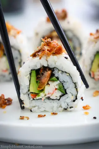Salmon & Tempura Avocado Wrap