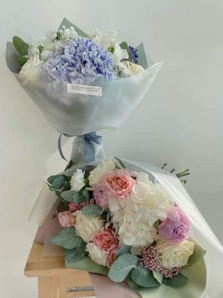 ჰორტენზია, ვარდი,  მიხაკი 