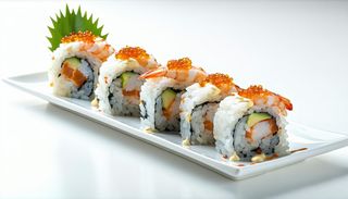 58. Uramaki ebiten gambero fritto, maionese