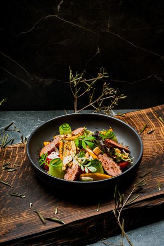 Salată „Mojito" cu carne de rață 