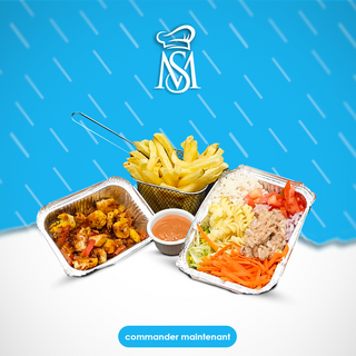 Plat Dinde + Frites + Salsde.