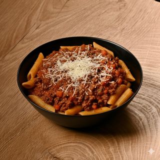 Penne alla bolognese casera