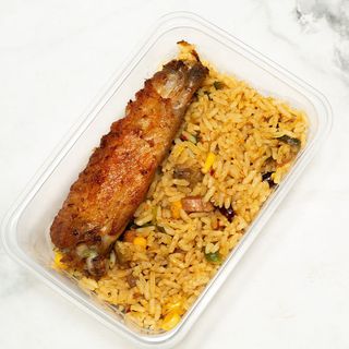 Fried rice with turkey