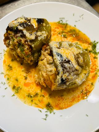 Пълнени чушки с кайма и ориз 