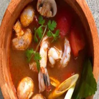 Tom yam khung (poco picante)