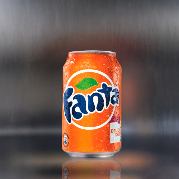Fanta naranja lata