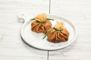 Блины с курицей и грибами