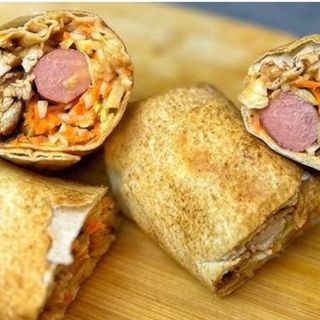 CHICKEN SHAWARMA DOUBLE SAUSAGE