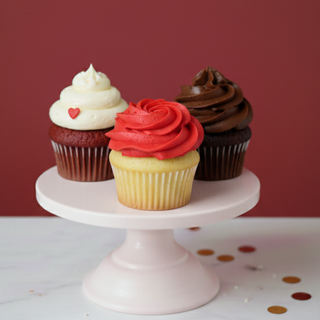 3 Cupcake Mix (Red Velvet, Red Rose, Chocolate)