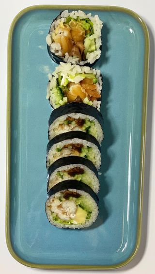 Futomaki pieczony dorsz