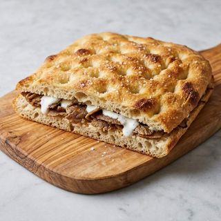 Schiacciata con kebab menù