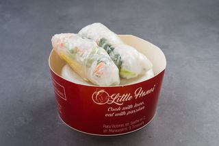 Pachete de primavara proaspete cu mango si creveti