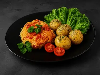 М'ясо по-французьки з картоплею (250/100/50g)