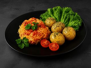 М'ясо по-французьки з картоплею (250/100/50g)