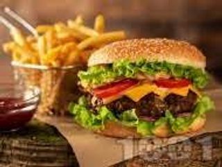 Пилешки чийзбургер (430г)