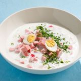 Окрошка на кефірі з куркою