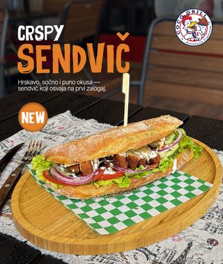 Crispy sendvič