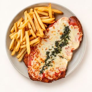 Milanesa de pollo Napolitana