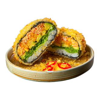 Close Cheetos Surimi Burger
