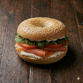 Salmon bagel