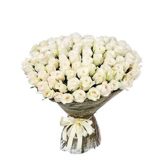 Mazzo 101 rose bianche