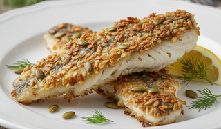 File de salau crocant cu seminte de dovleac