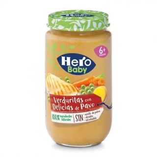 Tarrito de Verduras con Pavo +6 Meses Hero Baby 235 Gr.