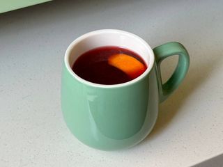 Чай малина - лимон