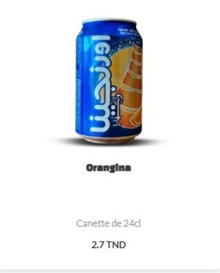 Orangina - Orange  ( 24cl ) Canette