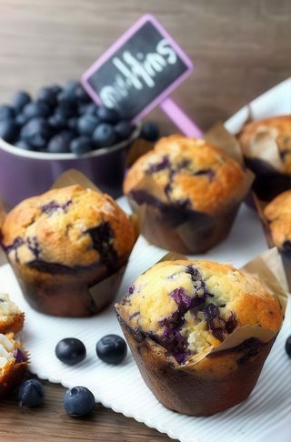 Muffins De Arándanos