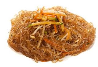 377 Spaghetti di soia con verdure miste