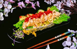 Grilled Salmon Sushi Hot-Dog
