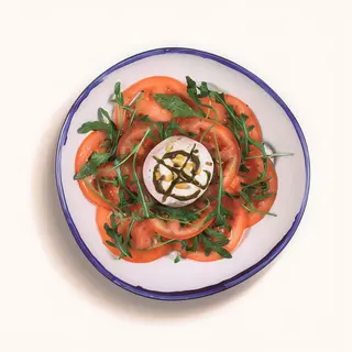 Burrata con milhojas