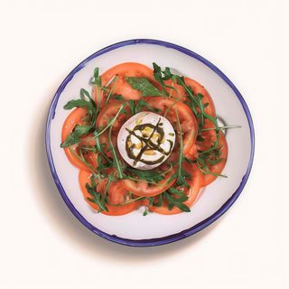 Burrata con milhojas