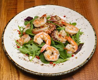 Gamberetti con pollo